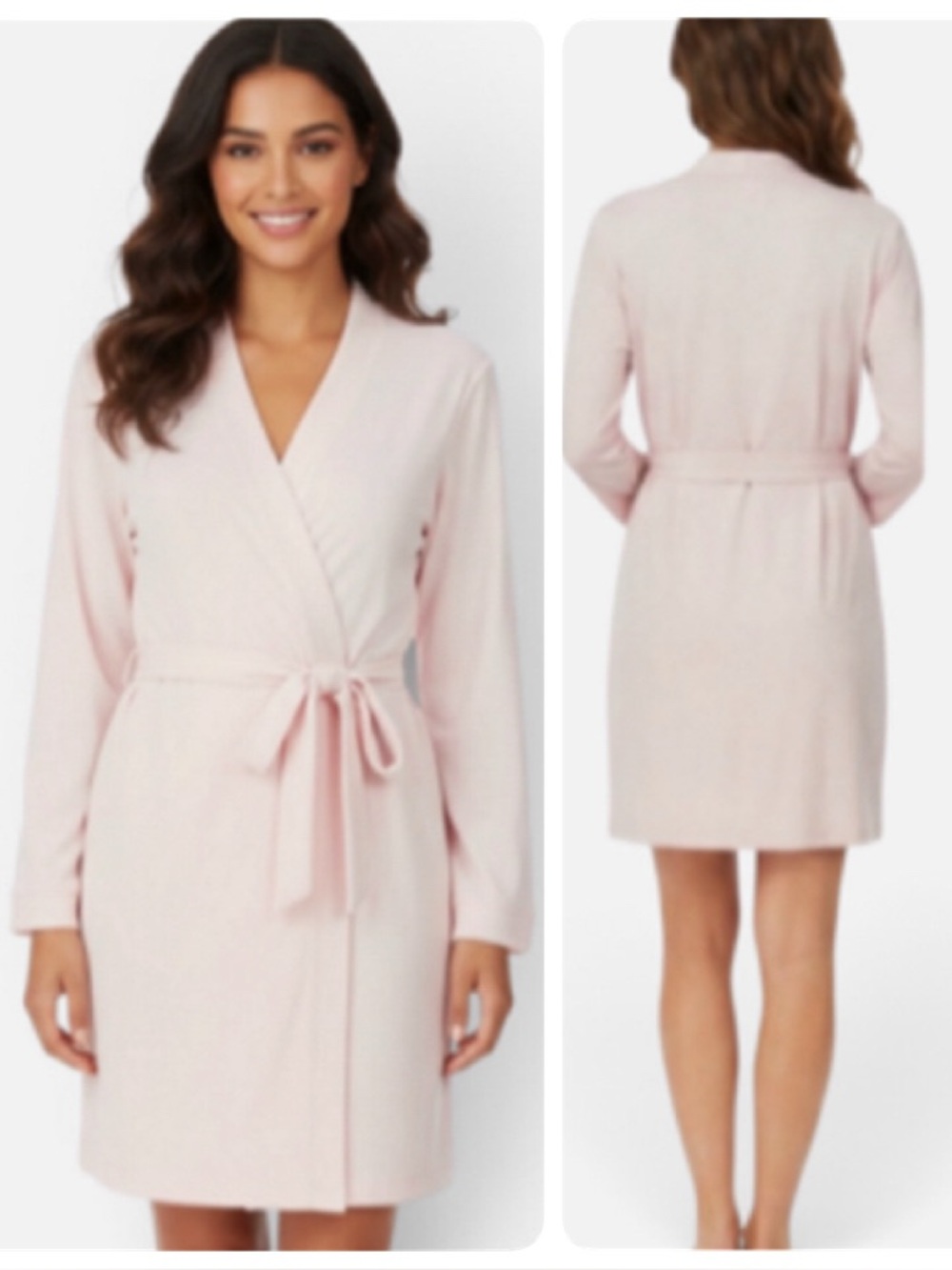 KATE SPADE NEW YORK EMBOSSED CLASSIC WRAP FRONT ROBE SIZE 1X / 2X